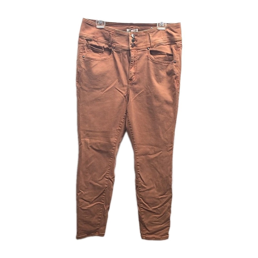 Lane Bryant Mauve High Rise Skinny Chino Pants Stretch Casual sz 16S